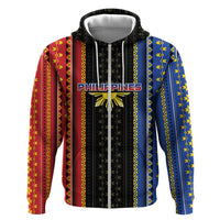 Personalised Philippines Filipinos Zip Hoodie Igorot Tribal Inspiration Pattern Style LT05 Zip Hoodie Black - Polynesian Pride