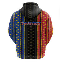 Personalised Philippines Filipinos Zip Hoodie Igorot Tribal Inspiration Pattern Style LT05 - Polynesian Pride