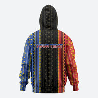 Personalised Philippines Filipinos Zip Hoodie Igorot Tribal Inspiration Pattern Style LT05 - Polynesian Pride