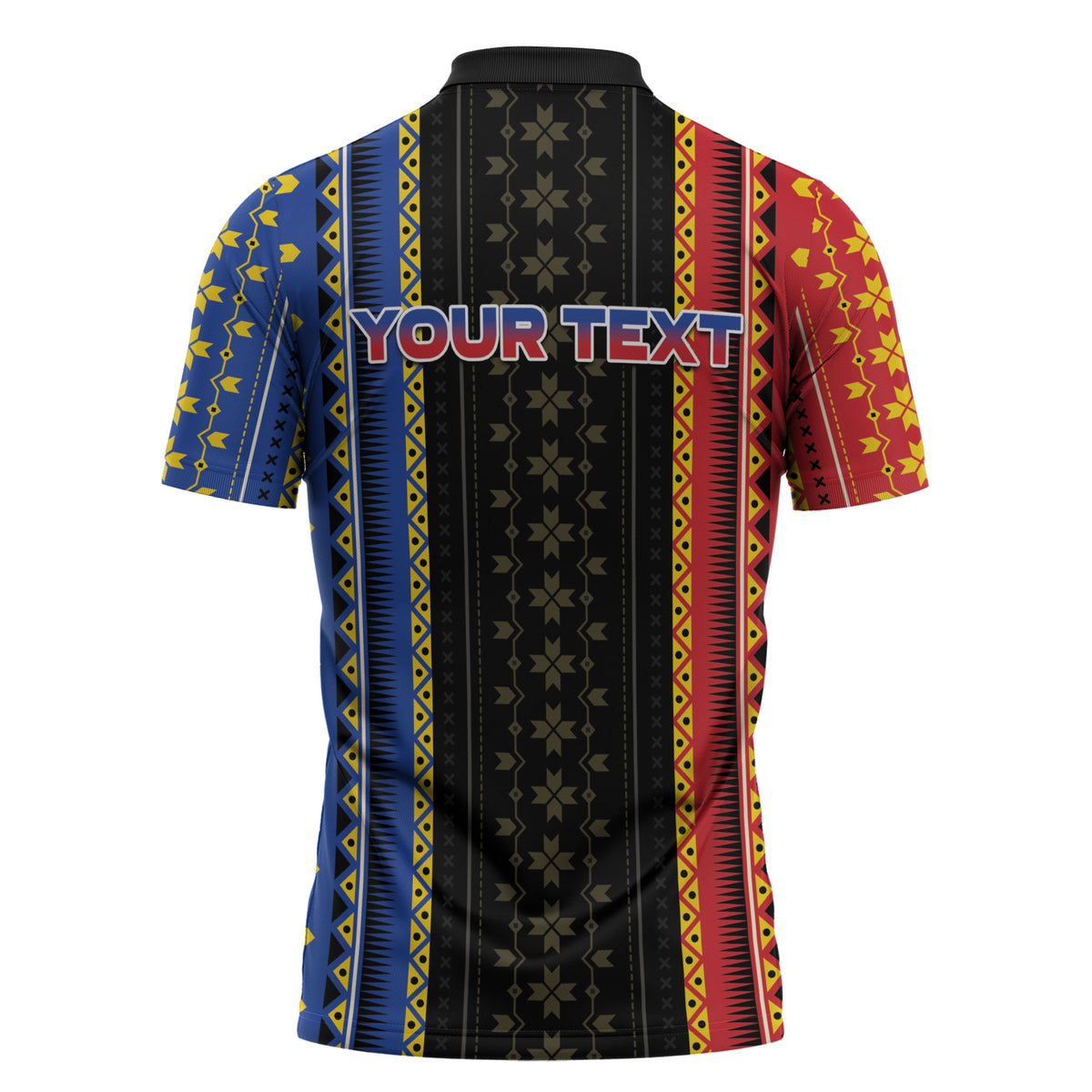 Personalised Philippines Filipinos Zipper Polo Shirt Igorot Tribal Inspiration Pattern Style LT05 - Polynesian Pride