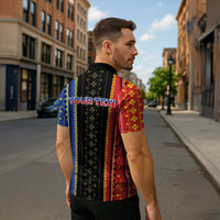 Personalised Philippines Filipinos Zipper Polo Shirt Igorot Tribal Inspiration Pattern Style LT05 - Polynesian Pride