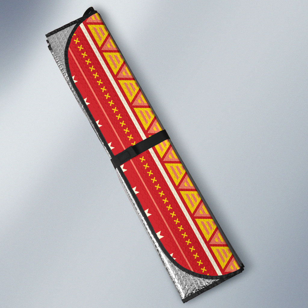 Philippines Sun Auto Sun Shade Igorot Tribal Inspiration LT05 - Polynesian Pride