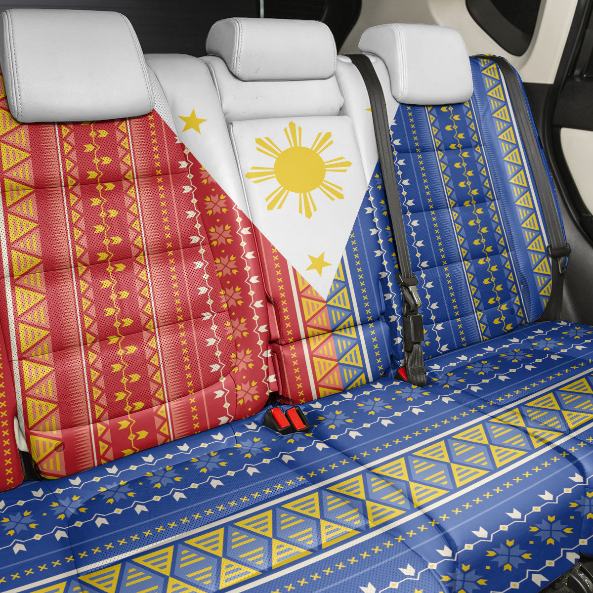 Philippines Sun Back Car Seat Cover Igorot Tribal Inspiration LT05 - Polynesian Pride