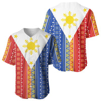 Philippines Sun Baseball Jersey Igorot Tribal Inspiration LT05 - Polynesian Pride