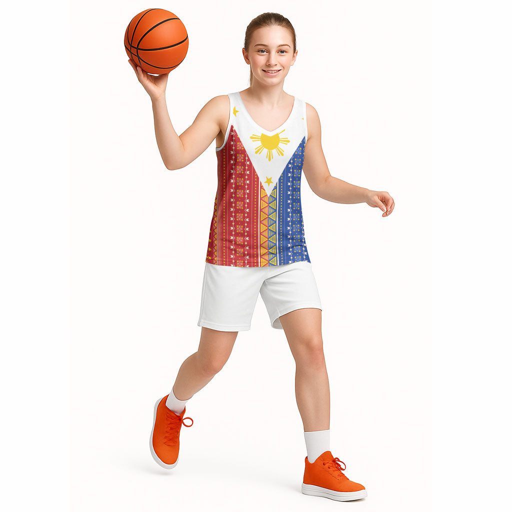 Philippines Sun Basketball Jersey Igorot Tribal Inspiration LT05 - Polynesian Pride