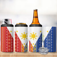 Philippines Sun 4 in 1 Can Cooler Tumbler Igorot Tribal Inspiration LT05 - Polynesian Pride