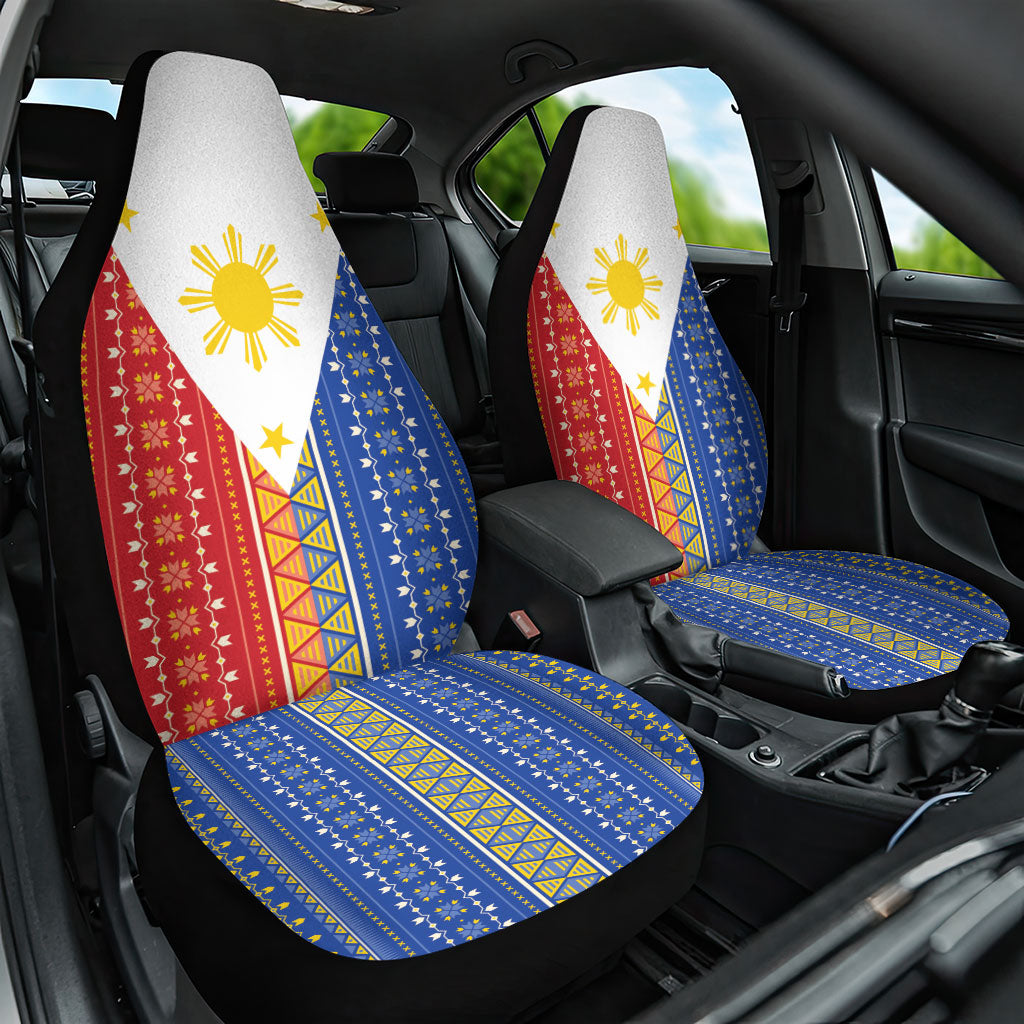 Philippines Sun Car Seat Cover Igorot Tribal Inspiration LT05 One Size Colorful - Polynesian Pride