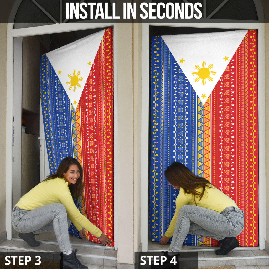 Philippines Sun Door Cover Igorot Tribal Inspiration LT05 - Polynesian Pride