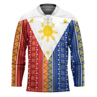 Philippines Sun Hockey Jersey Igorot Tribal Inspiration LT05 Unisex Colorful - Polynesian Pride