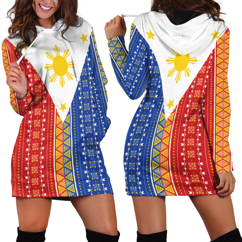 Philippines Sun Hoodie Dress Igorot Tribal Inspiration LT05 - Polynesian Pride