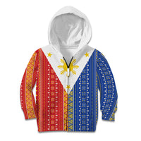 Philippines Sun Kid Hoodie Igorot Tribal Inspiration LT05 Zip Hoodie Colorful - Polynesian Pride