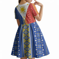 Philippines Sun Kid Short Sleeve Dress Igorot Tribal Inspiration LT05 - Polynesian Pride