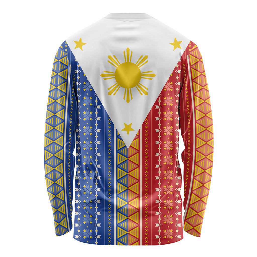 Philippines Sun Long Sleeve Shirt Igorot Tribal Inspiration LT05 - Polynesian Pride