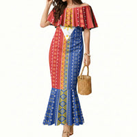 Philippines Sun Mermaid Dress Igorot Tribal Inspiration LT05 Women Colorful - Polynesian Pride