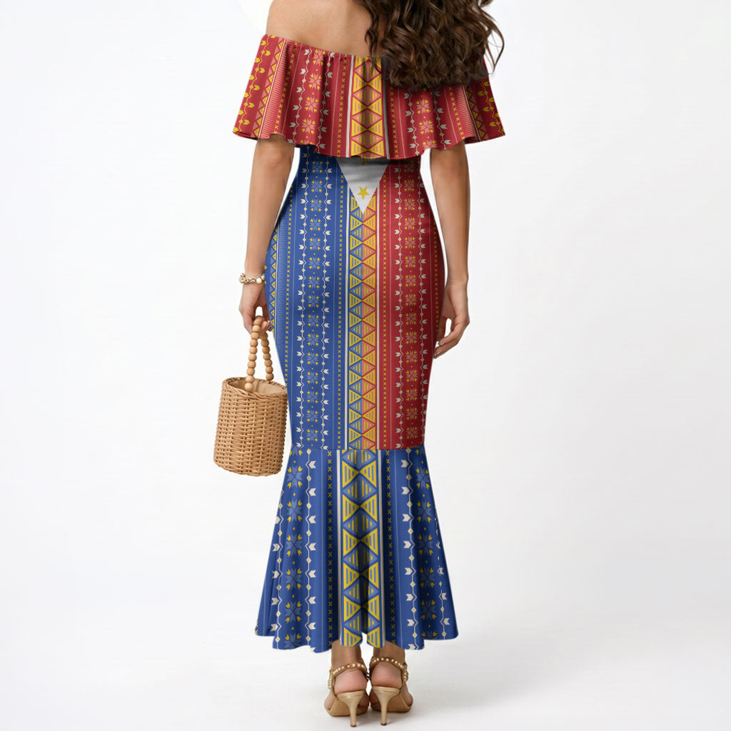Philippines Sun Mermaid Dress Igorot Tribal Inspiration LT05 - Polynesian Pride