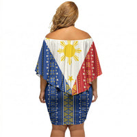 Philippines Sun Off Shoulder Short Dress Igorot Tribal Inspiration LT05 - Polynesian Pride