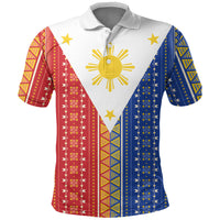 Philippines Sun Polo Shirt Igorot Tribal Inspiration LT05 Colorful - Polynesian Pride