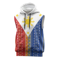 Philippines Sun Sleeveless Hoodie Igorot Tribal Inspiration LT05 Colorful - Polynesian Pride