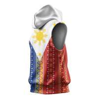 Philippines Sun Sleeveless Hoodie Igorot Tribal Inspiration LT05 - Polynesian Pride
