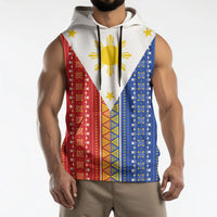 Philippines Sun Sleeveless Hoodie Igorot Tribal Inspiration LT05 - Polynesian Pride