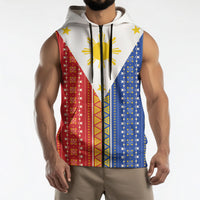 Philippines Sun Sleeveless Zip Hoodie Igorot Tribal Inspiration LT05 - Polynesian Pride