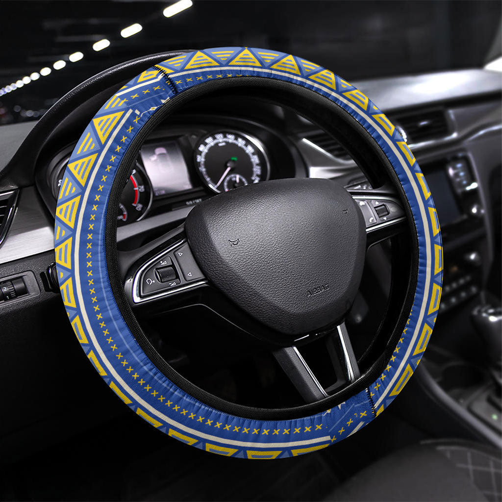 Philippines Sun Steering Wheel Cover Igorot Tribal Inspiration LT05 Universal Fit Colorful - Polynesian Pride