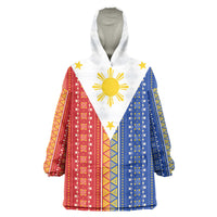Philippines Sun Wearable Blanket Hoodie Igorot Tribal Inspiration LT05 One Size Colorful - Polynesian Pride