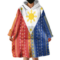 Philippines Sun Wearable Blanket Hoodie Igorot Tribal Inspiration LT05 - Polynesian Pride