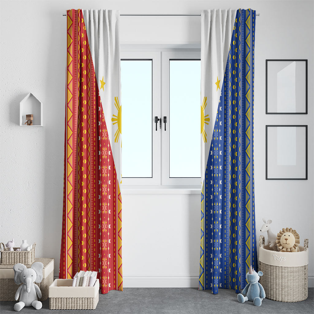 Philippines Sun Window Curtain Igorot Tribal Inspiration LT05 - Polynesian Pride