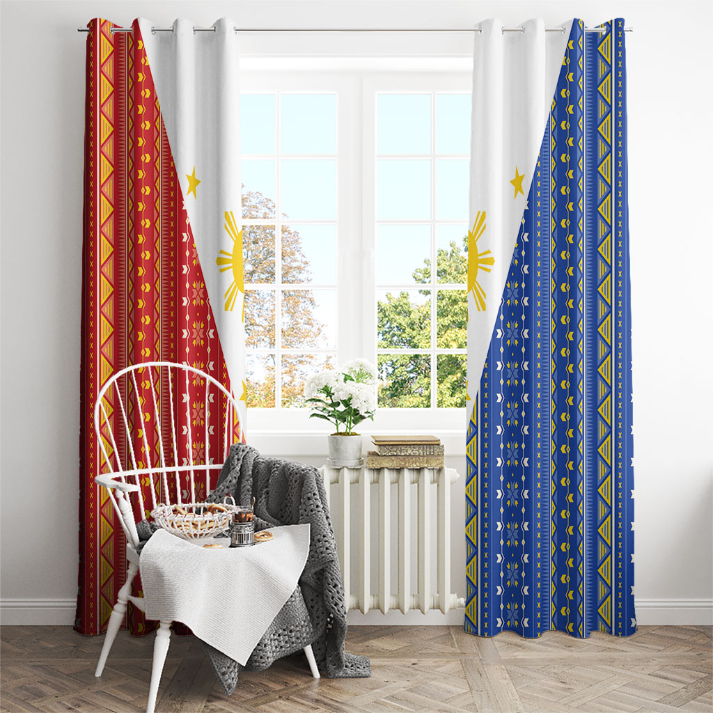 Philippines Sun Window Curtain Igorot Tribal Inspiration LT05 - Polynesian Pride