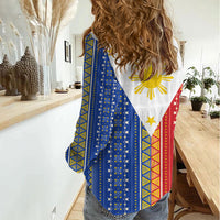 Philippines Sun Women Casual Shirt Igorot Tribal Inspiration LT05 - Polynesian Pride