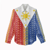 Philippines Sun Women Casual Shirt Igorot Tribal Inspiration LT05 - Polynesian Pride