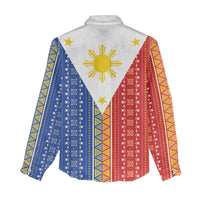 Philippines Sun Women Casual Shirt Igorot Tribal Inspiration LT05 - Polynesian Pride
