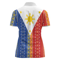 Philippines Sun Women Polo Shirt Igorot Tribal Inspiration LT05 - Polynesian Pride