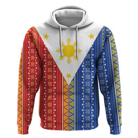 Philippines Sun Zip Hoodie Igorot Tribal Inspiration LT05 Pullover Hoodie Colorful - Polynesian Pride