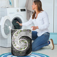 Piko Hawaii Laundry Basket Polynesian Pattern With Maile Pikake Honohono Lei LT05 - Polynesian Pride