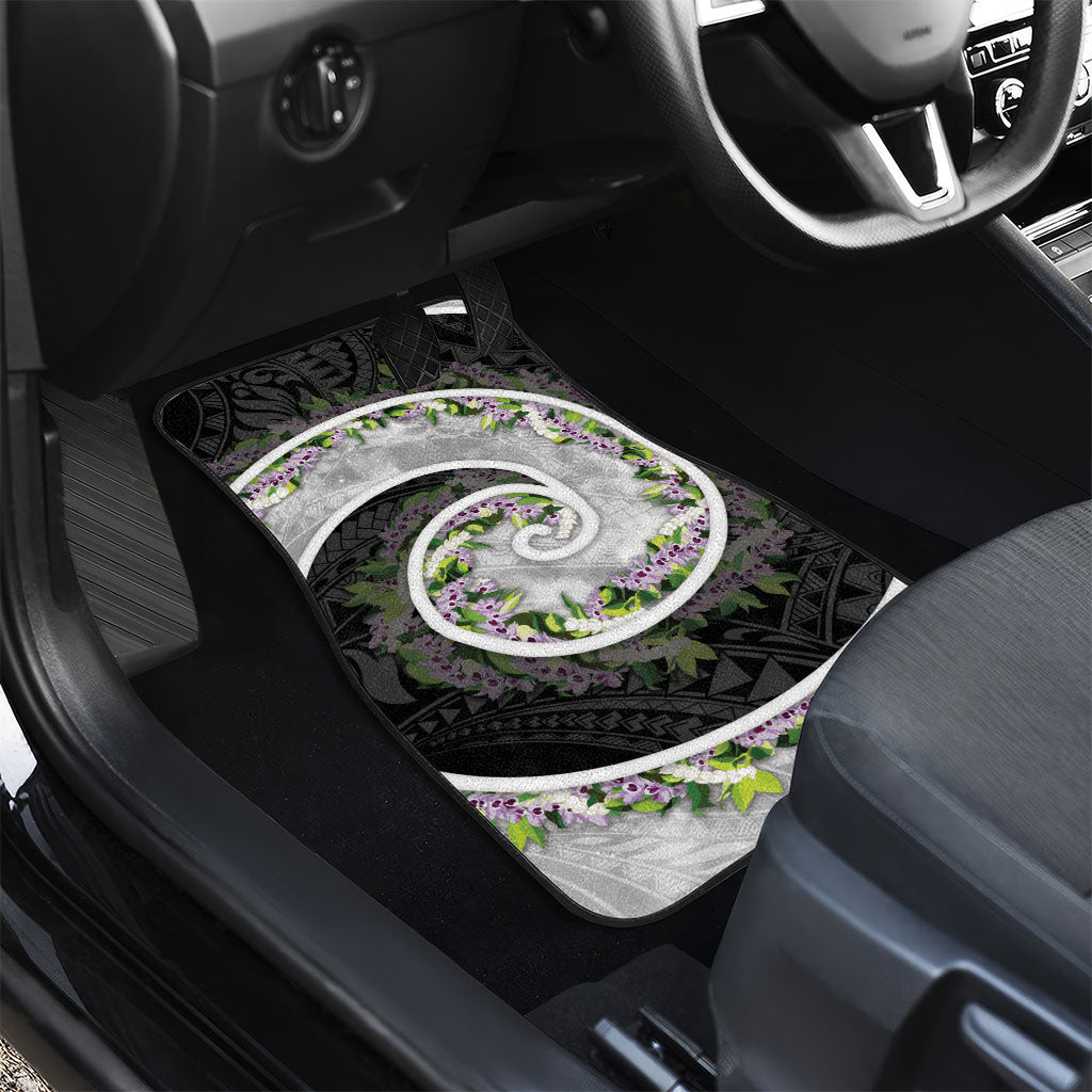 Piko Hawaii Car Mats Polynesian Pattern With Maile Pikake Honohono Lei LT05 - Polynesian Pride