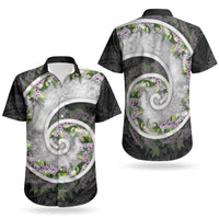Piko Hawaii Couples Matching Long Sleeve Bodycon Dress and Hawaiian Shirt Polynesian Pattern With Maile Pikake Honohono Lei LT05 - Polynesian Pride
