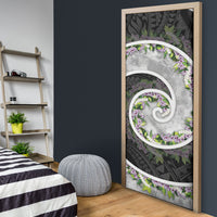Piko Hawaii Door Cover Polynesian Pattern With Maile Pikake Honohono Lei LT05 - Polynesian Pride
