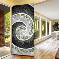 Piko Hawaii Door Cover Polynesian Pattern With Maile Pikake Honohono Lei LT05 - Polynesian Pride