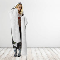 Piko Hawaii Hooded Blanket Polynesian Pattern With Maile Pikake Honohono Lei LT05 - Polynesian Pride