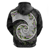Piko Hawaii Hoodie Polynesian Pattern With Maile Pikake Honohono Lei LT05 - Polynesian Pride