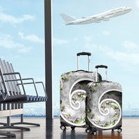 Piko Hawaii Luggage Cover Polynesian Pattern With Maile Pikake Honohono Lei LT05 - Polynesian Pride