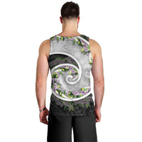 Piko Hawaii Men Tank Top Polynesian Pattern With Maile Pikake Honohono Lei LT05 - Polynesian Pride