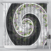 Piko Hawaii Shower Curtain Polynesian Pattern With Maile Pikake Honohono Lei LT05 - Polynesian Pride