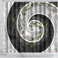 Piko Hawaii Shower Curtain Polynesian Pattern With Maile Pikake Honohono Lei LT05 - Polynesian Pride