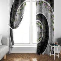 Piko Hawaii Window Curtain Polynesian Pattern With Maile Pikake Honohono Lei LT05 - Polynesian Pride