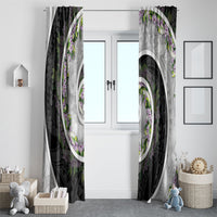 Piko Hawaii Window Curtain Polynesian Pattern With Maile Pikake Honohono Lei LT05 - Polynesian Pride
