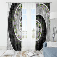 Piko Hawaii Window Curtain Polynesian Pattern With Maile Pikake Honohono Lei LT05 - Polynesian Pride