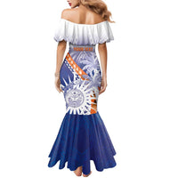 Personalised Marshall Islands Manit Day Family Matching Mermaid Dress and Hawaiian Shirt Polynesian Tribal Tattoo Tropical Style LT05 - Polynesian Pride